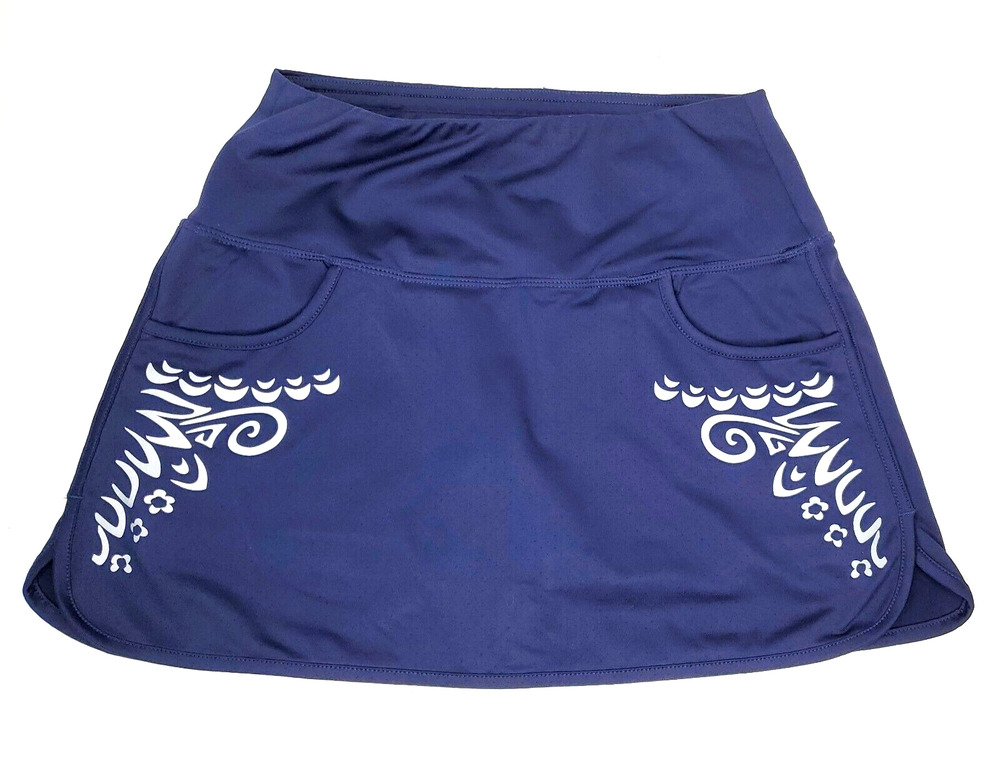 Athleta Women's Tennis Running Workout Golf Skort SZ XS Navy Blue Pockets